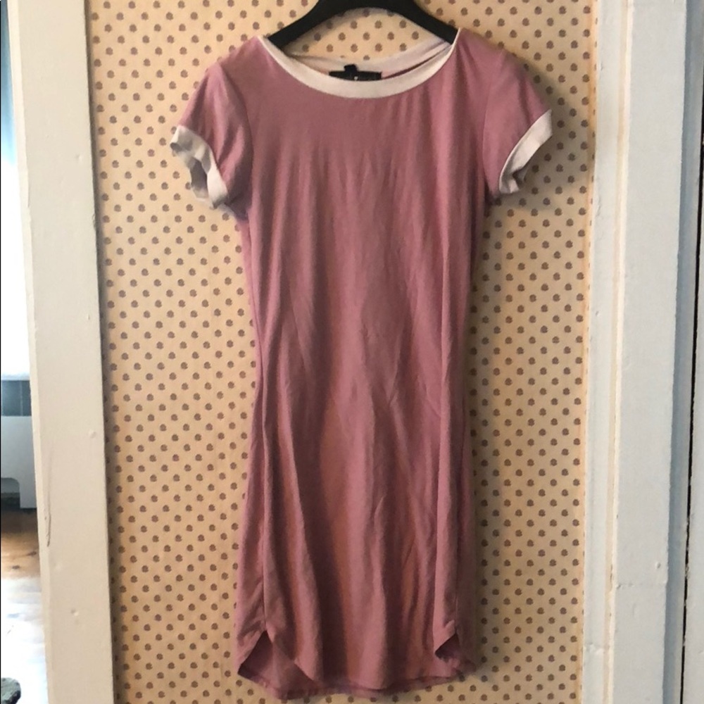 Light pink T-shirt dress